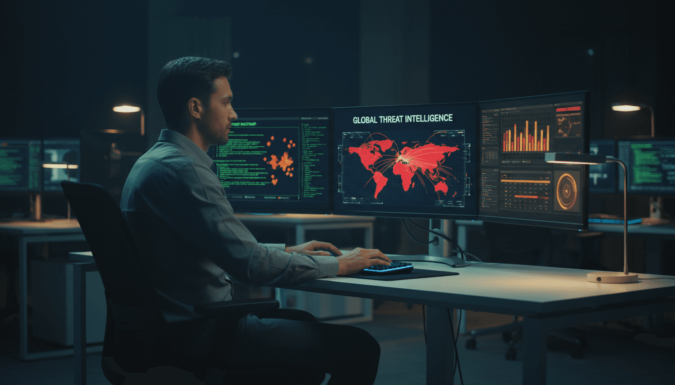 Threat discovery interface showing detected vulnerabilities highlighted on hospital network